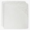 Jollein Spannbettlaken 2er-Pack 40x80, Ivory