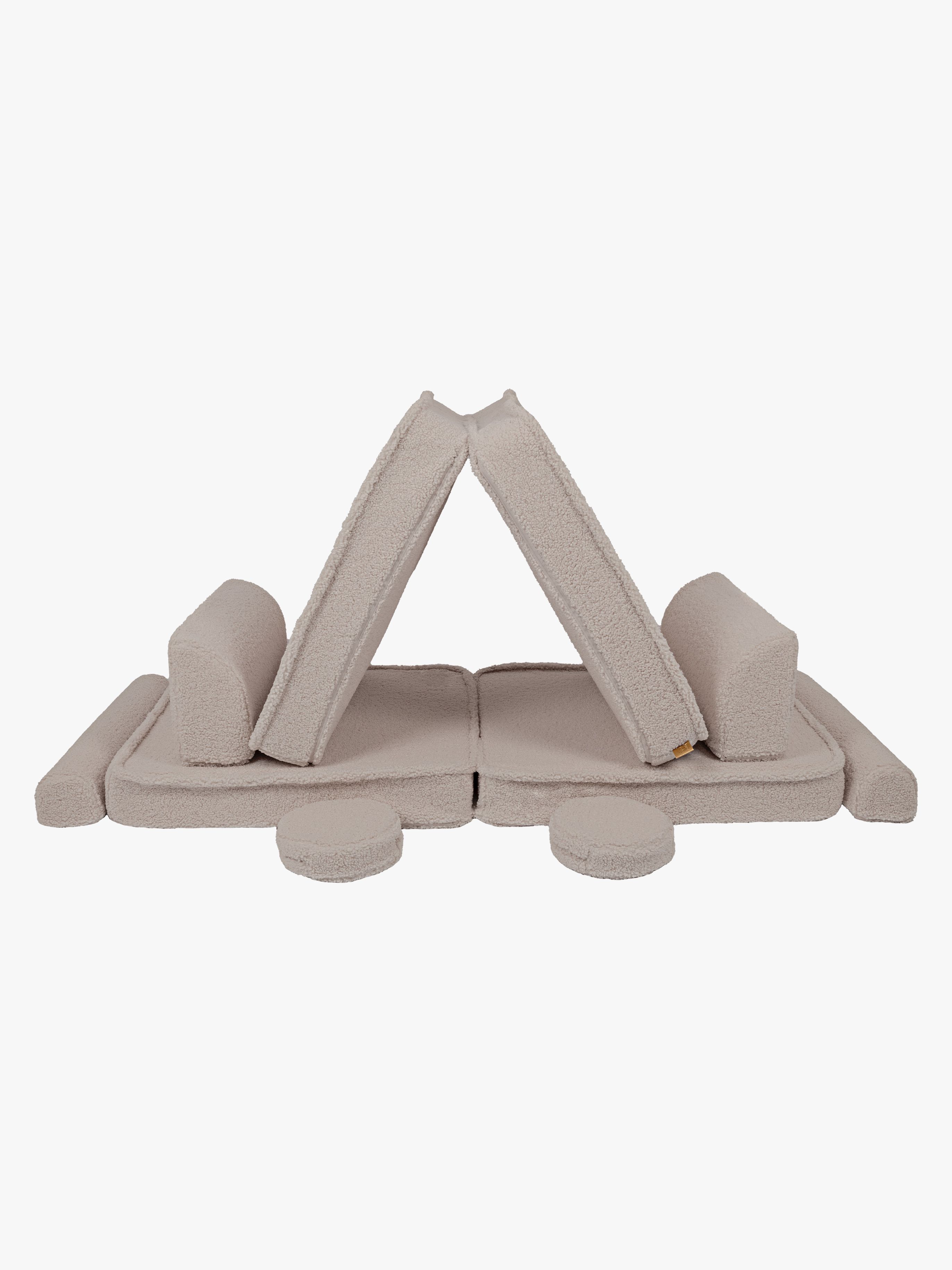 Meowbaby Play Bearly Premium Modul-Sofa, Hellgrau, Kindersofa, Kindercouch, Kinder