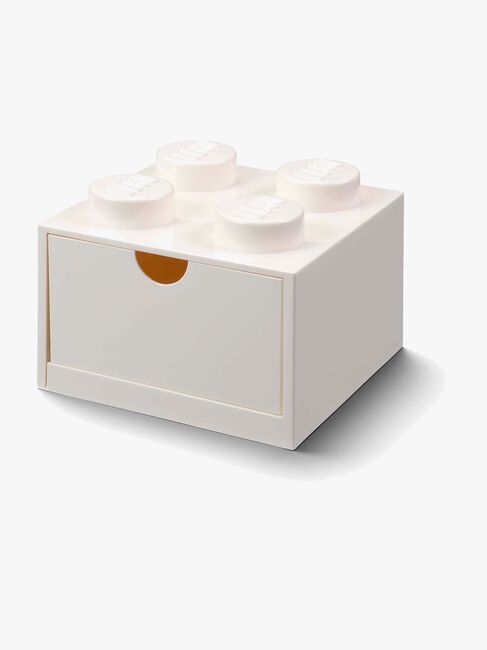 Lego Aufbewahrungsbox mit Schublade 4, Weiß