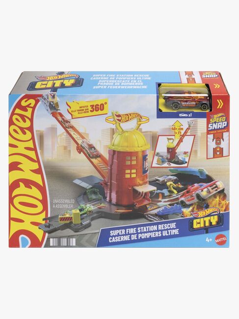 Hot Wheels City Feuerwache Super Fire Station Rescue