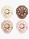 BIBS Boheme Schnuller 4er-Pack Latex Größe 1, Ivory/Blush/Woodchuck/Blossom