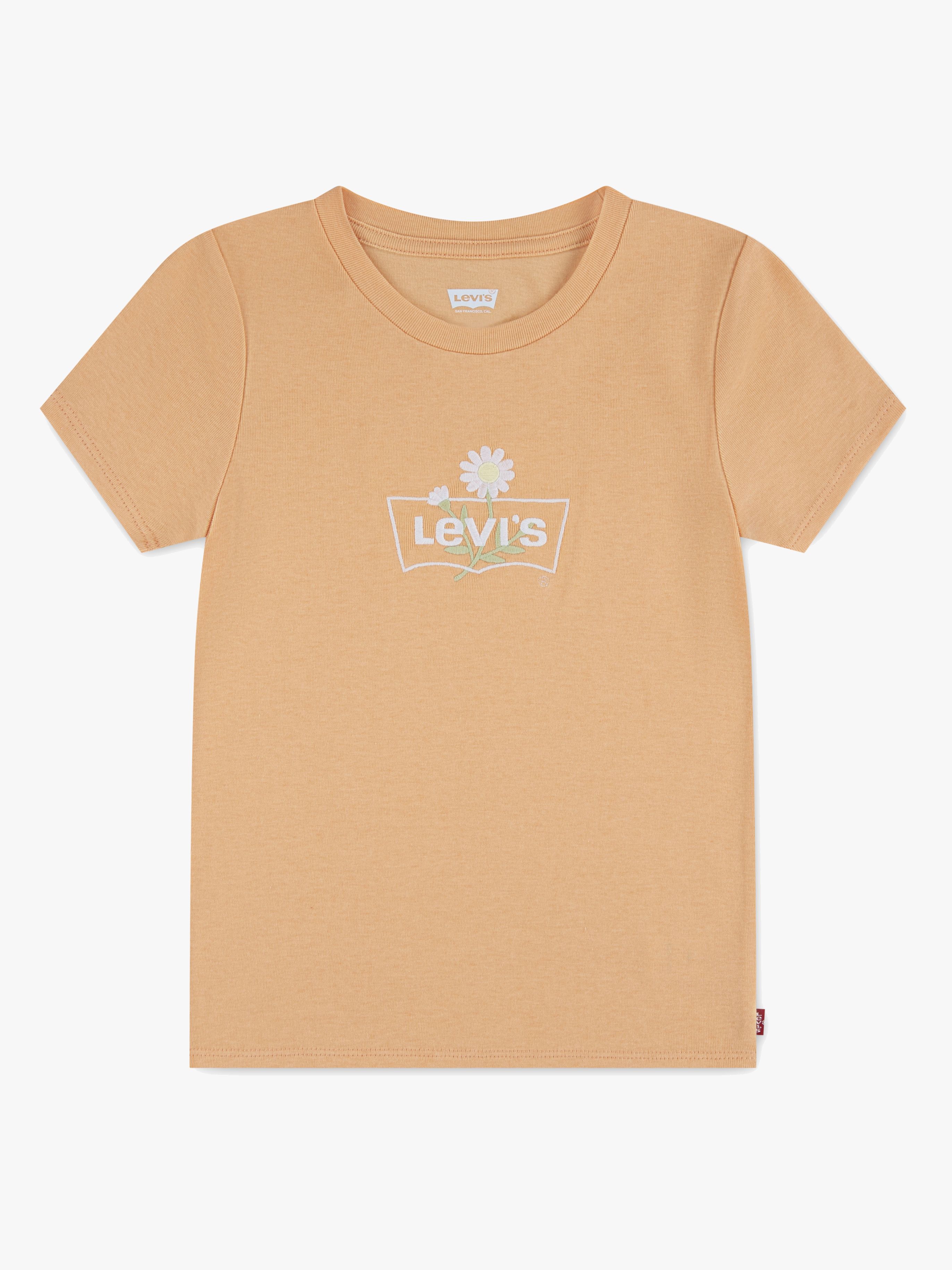 LVG Daisy Batwing T-Shirt, Peach Cobbler, 128
