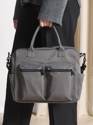 Beemoo Pro Wickeltasche, Mocha Grey