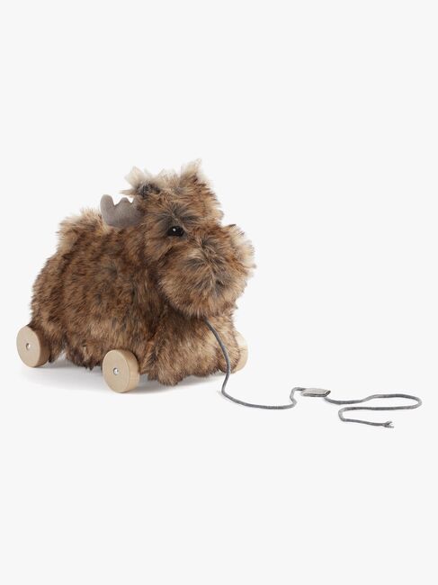Kids Concept Edvin Nachziehtier Elch, Braun