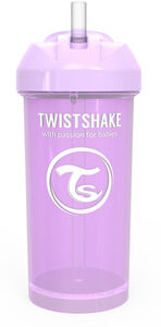 Twistshake Trinkhalmbecher 360ml, Lila