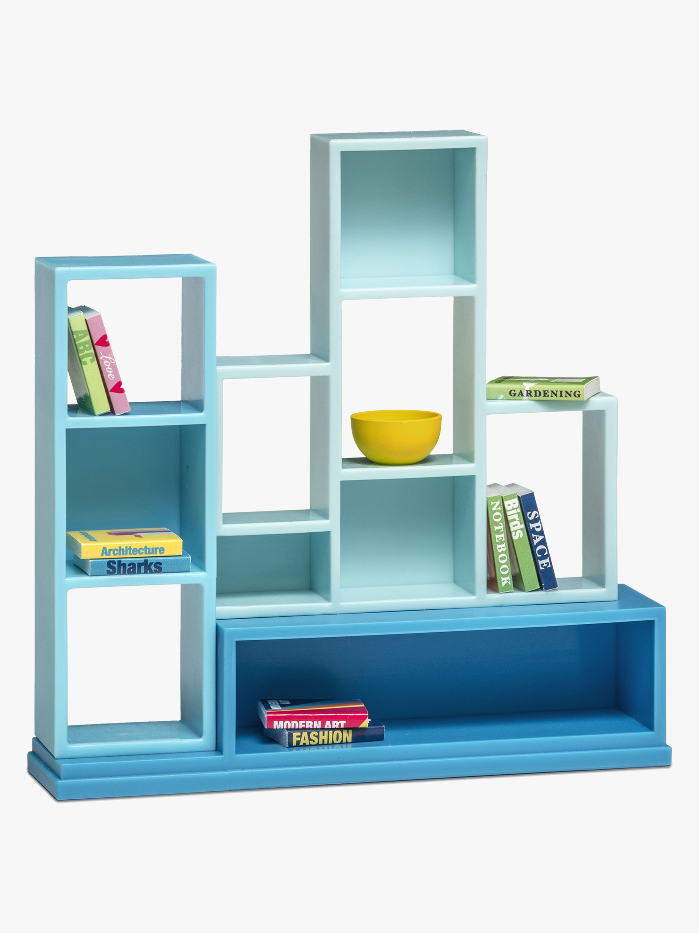 Puppenhausmöbel Bücherregal-Set
