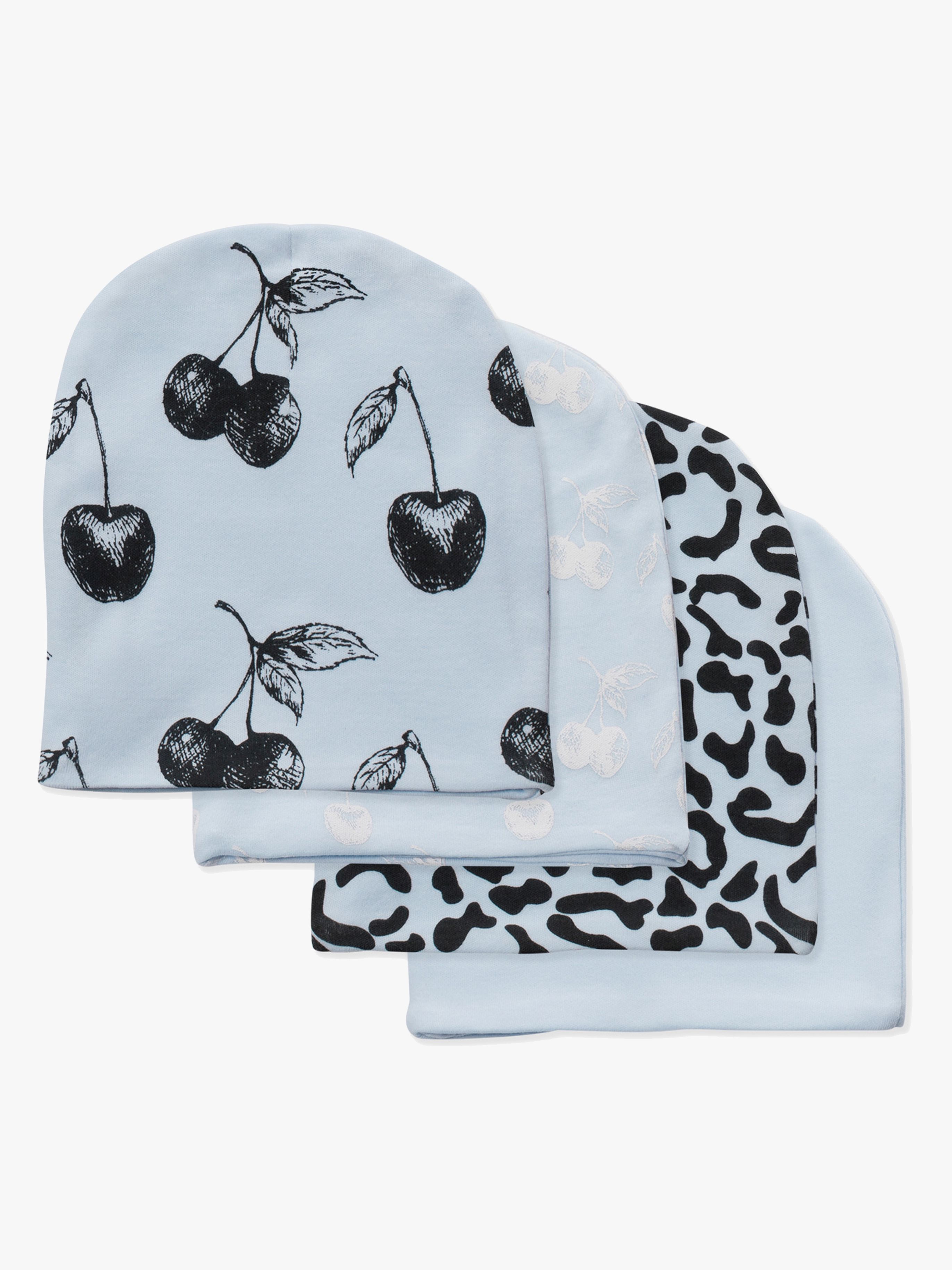 Tiny Treasure Sarah Mütze 4er-Pack, Baby Blue 56-62