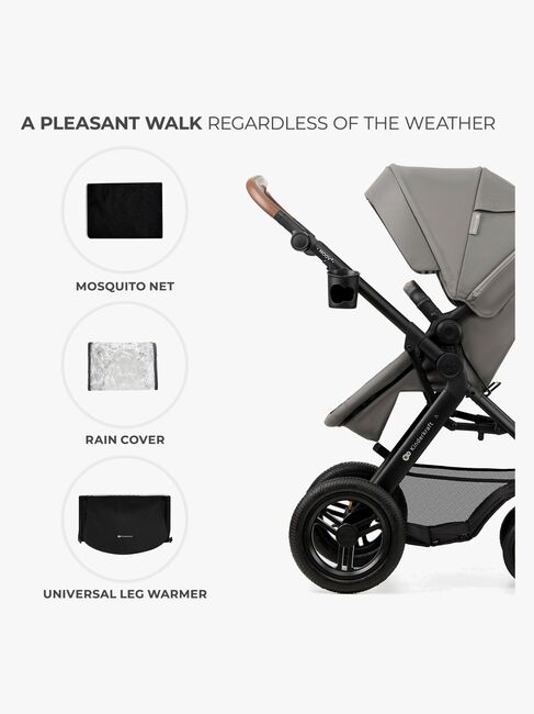 Kinderkraft MOOV 2 Air 3-in-1 Kombikinderwagen, Light Grey