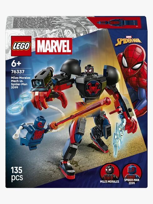 LEGO Super Heroes 76337 Miles Morales Mech vs. Spider-Man 2099