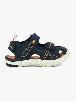Leaf Ljungby Sandalen, Navy/Orange