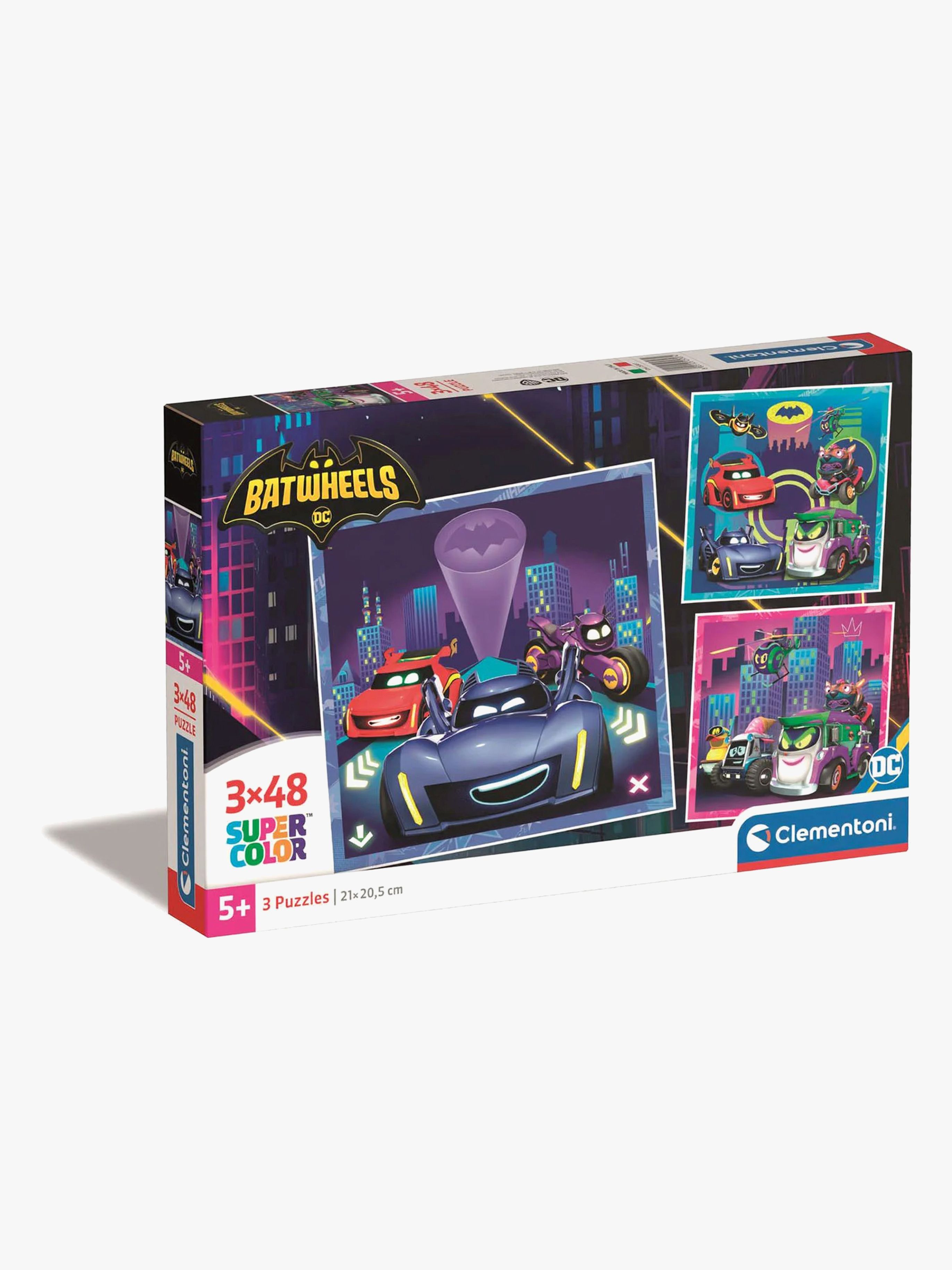 Clementoni Batwheels Puzzle 3x48