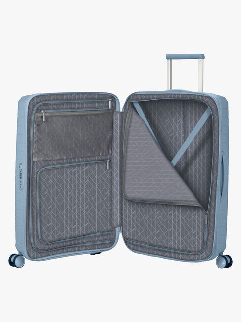 American Tourister FastForward Spinner Koffer 67-77L, Steel Blue
