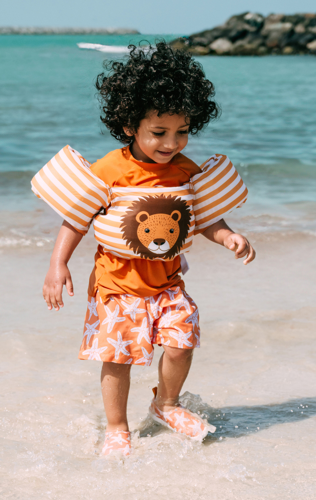 Swim Essentials Schwimmgürtel, Flow Brown/White