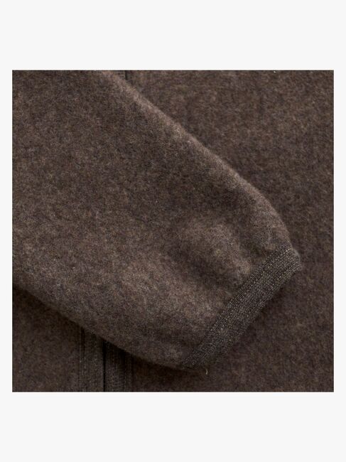 Huttelihut Wollfilz-Jacke Merinowolle, Brown Melange