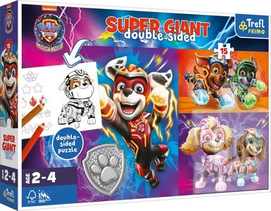 Trefl Primo Paw Patrol The Mighty Movie Super Giant Puzzle 15 Teile
