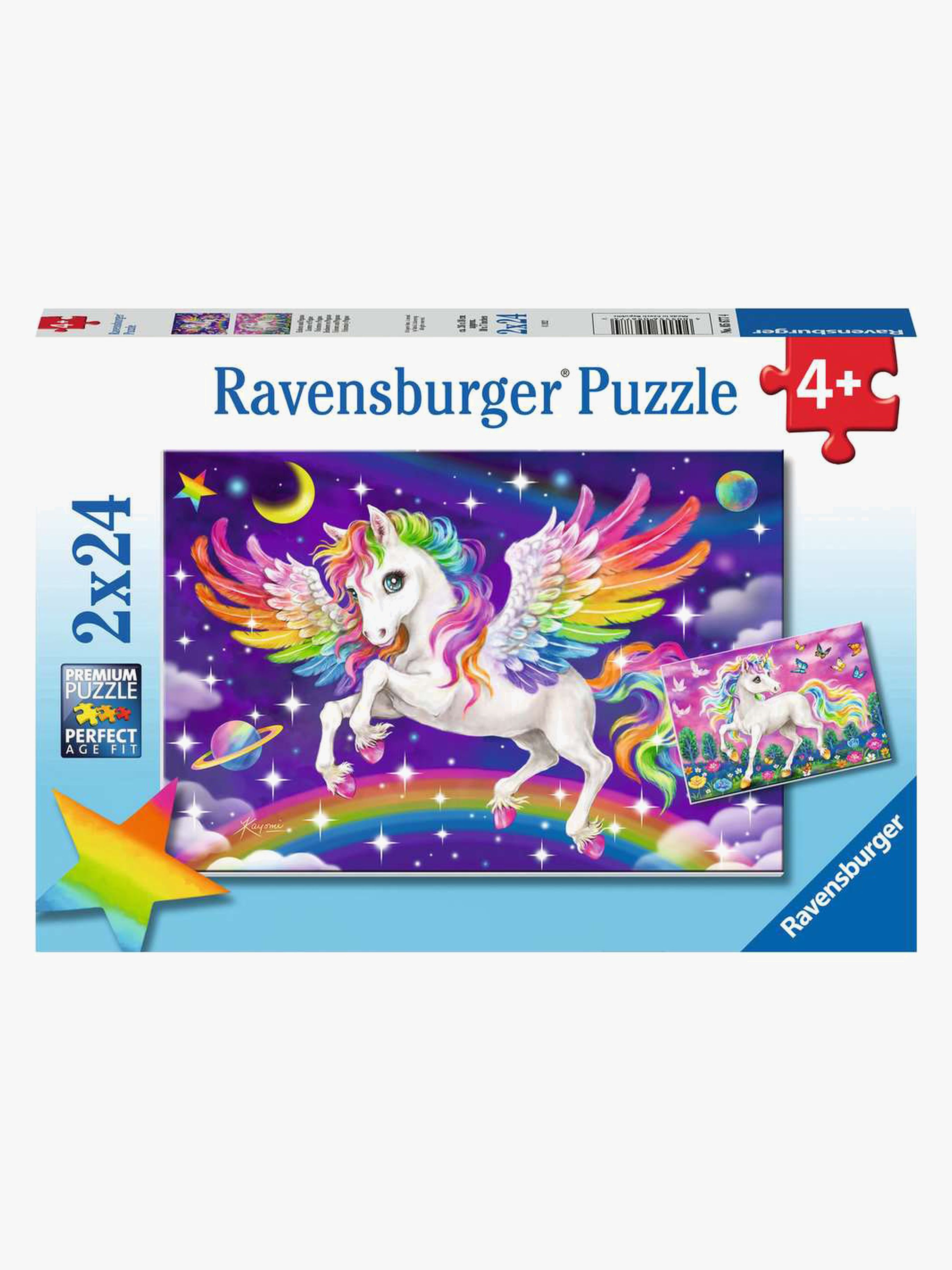 Ravensburger Puzzles Unicorn &  Pegasus 2x24 Teile