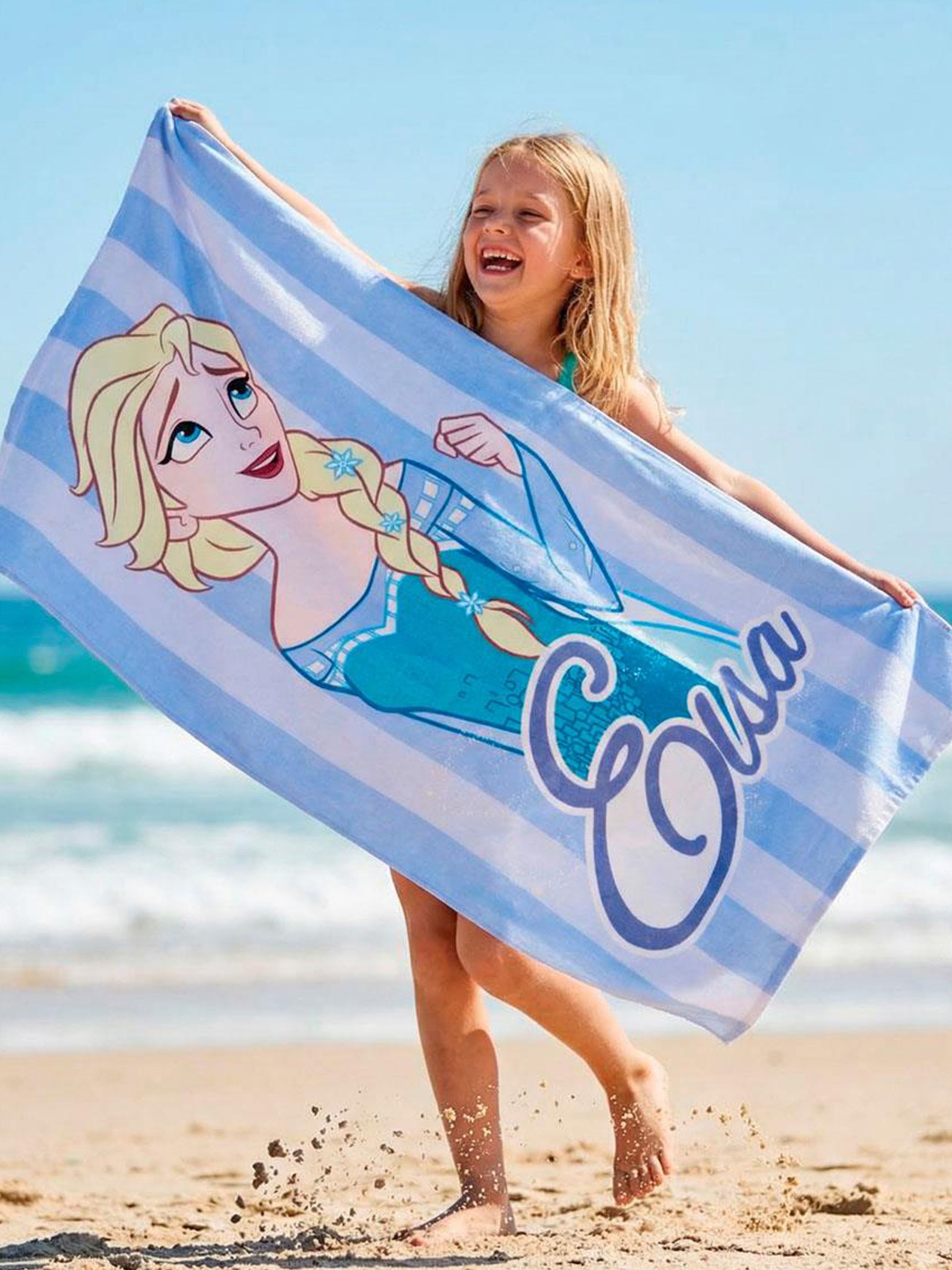 Disney Die Eiskönigin Strandhandtuch, Hellblau