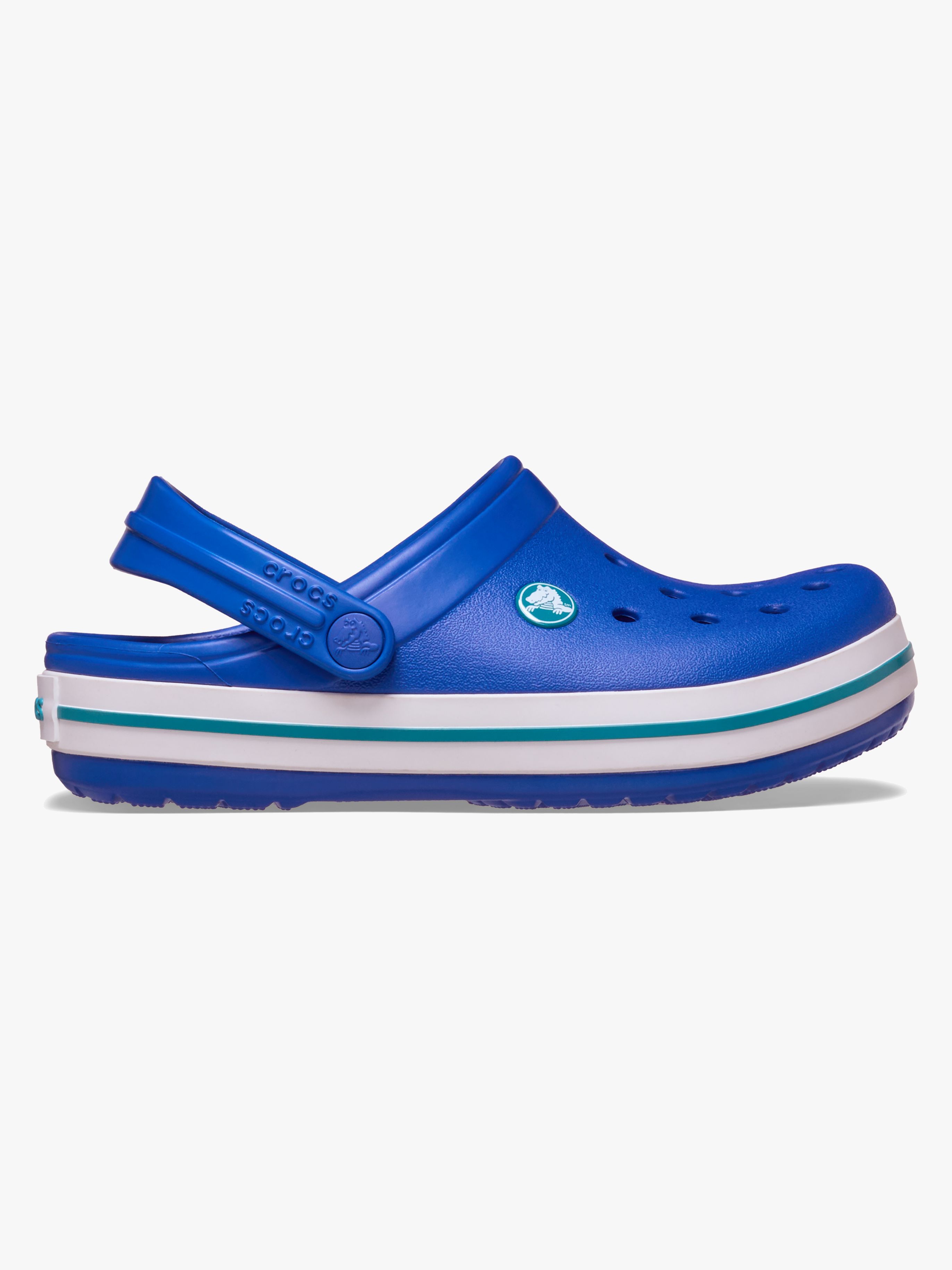Crocs Crocband Pantoffeln, Blue Bolt/Turbo Teal, 33-34