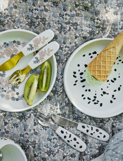 Elodie Teller Set Silikon, Blue Garden