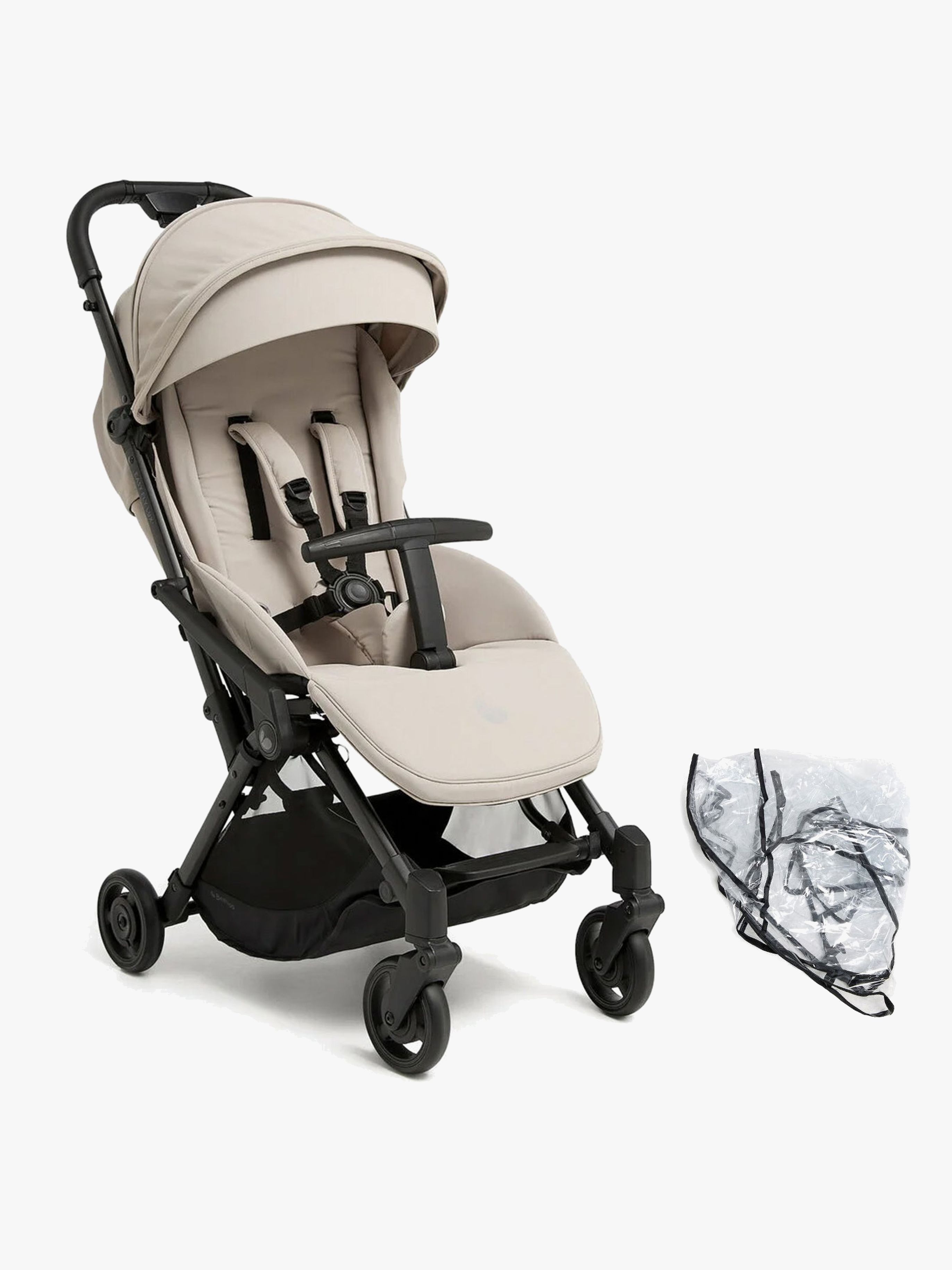 Beemoo Easy Fly Lux 4 Buggy inkl. Regenschutz, Sand Beige