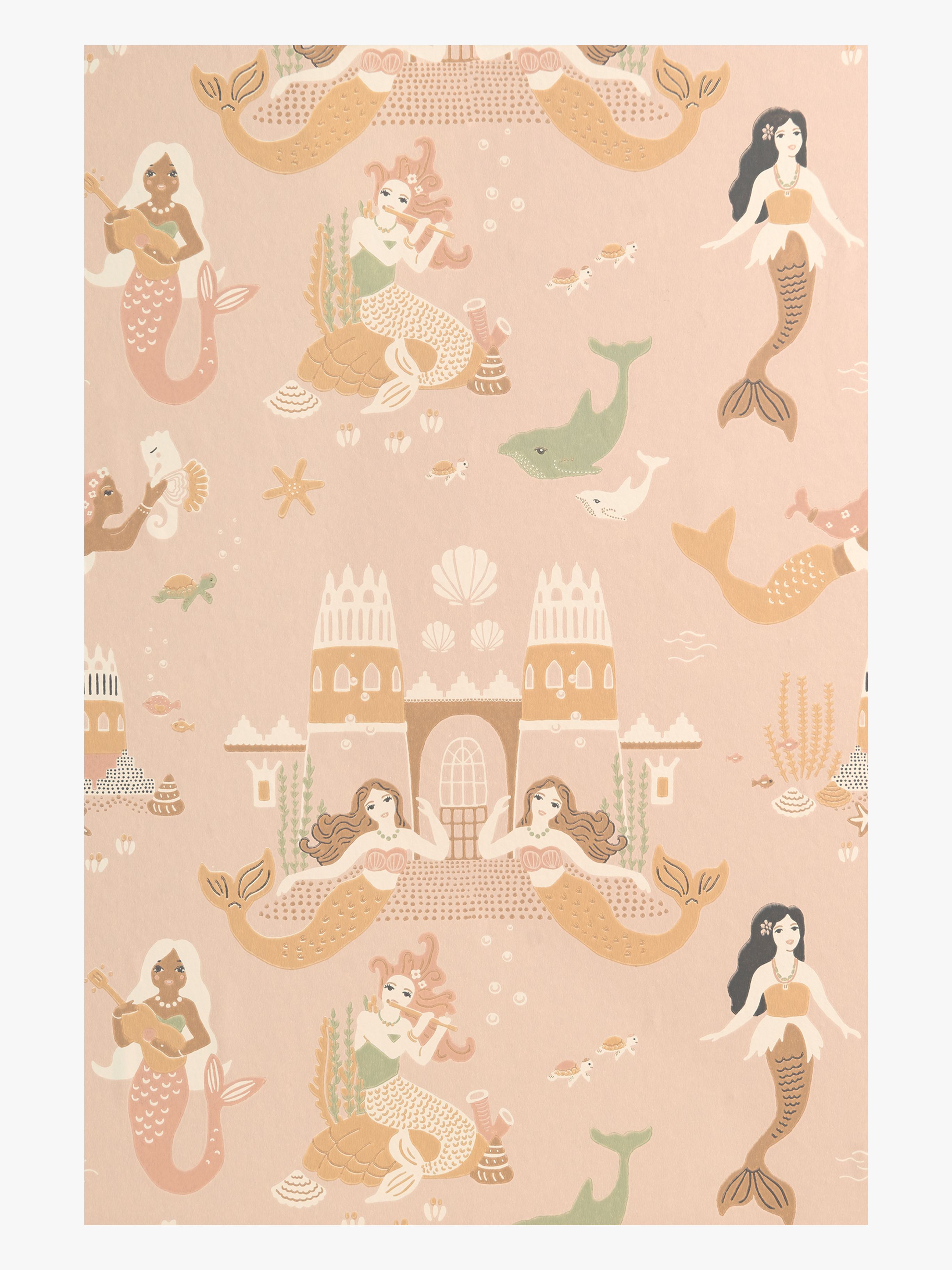 Tapete Kinderzimmer, Mermaid Reef, Sweet Pink, Kindertapete