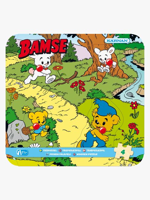 Egmont Kärnan Bamse Knopfpuzzle Bamse Im Wald 4 Teile