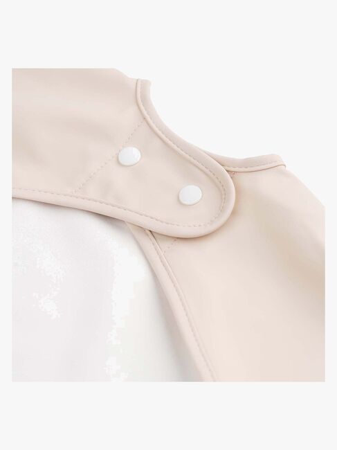 Done By Deer Langärmliges Lätzchen mit Tasche Ozzo, Powder