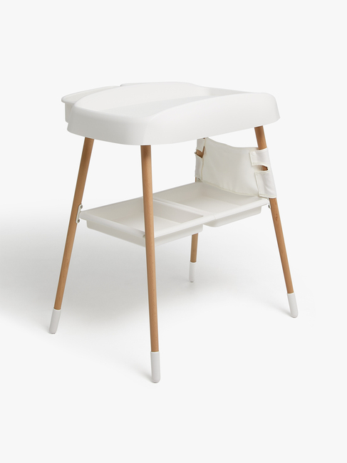 Beemoo CARE Nordic Wickeltisch, White/Wood