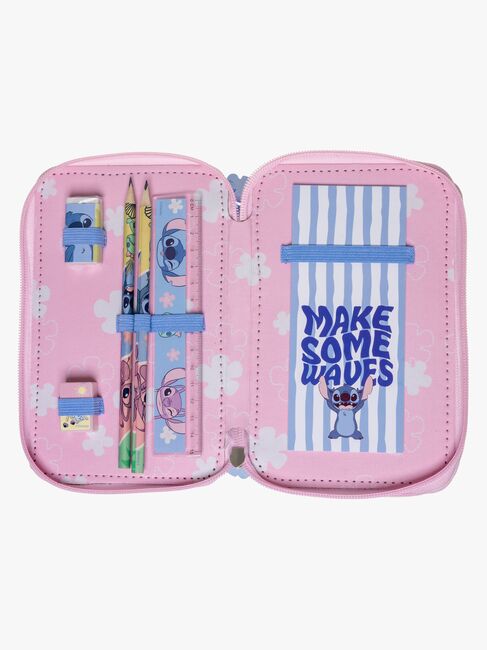 Disney Lilo and Stitch Doppel-Federmäppchen, Hellblau