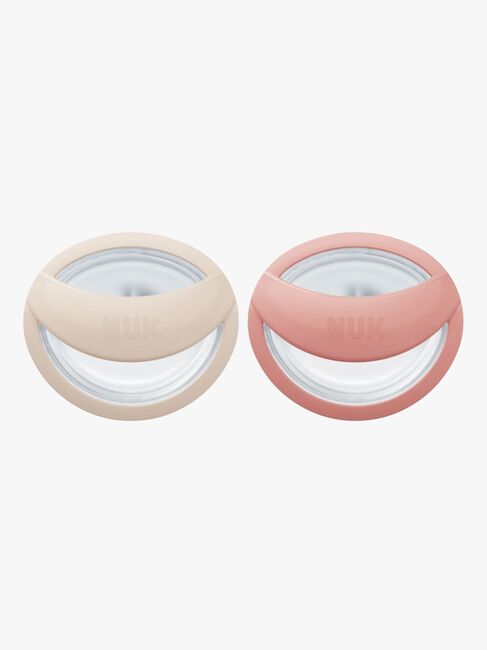 NUK Perfect Match Schnuller 2er-Pack Größe 1, Beige/Red