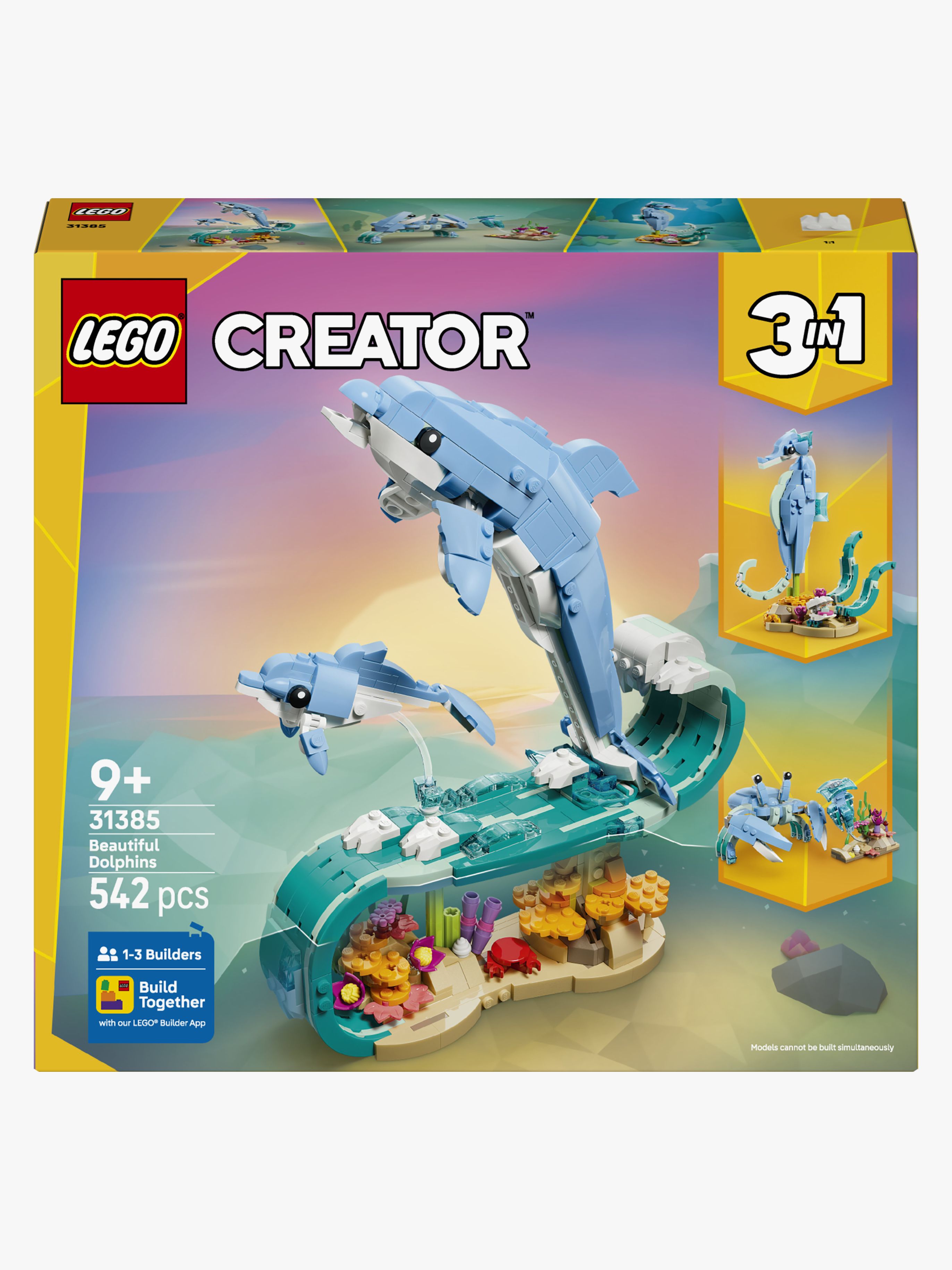 Creator 31385 Meerestiere: Wunderschöne Delfine