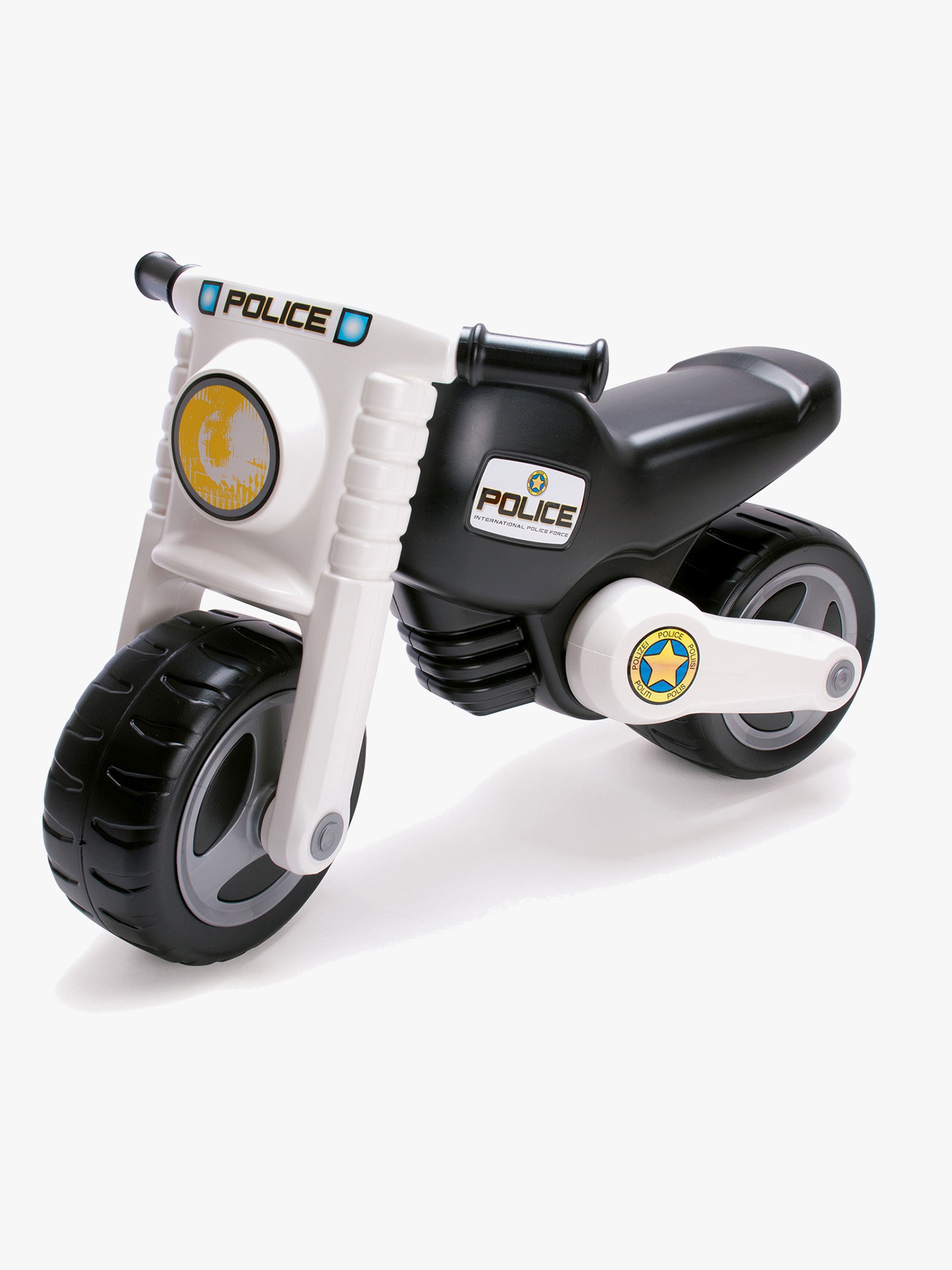 Polizei-Motorrad, Schwarz / Weiß