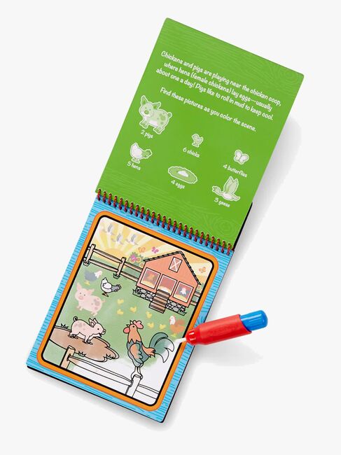 Melissa & Doug Water Wow! Malbuch Bauernhof