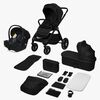 Lionelo Layla 3-in-1 Kombikinderwagen, Black Onyx