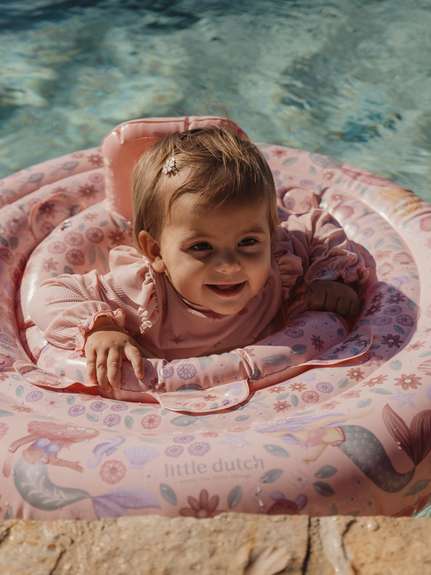 Little Dutch Dreamy Mermaid Baby Schwimmring, Pink