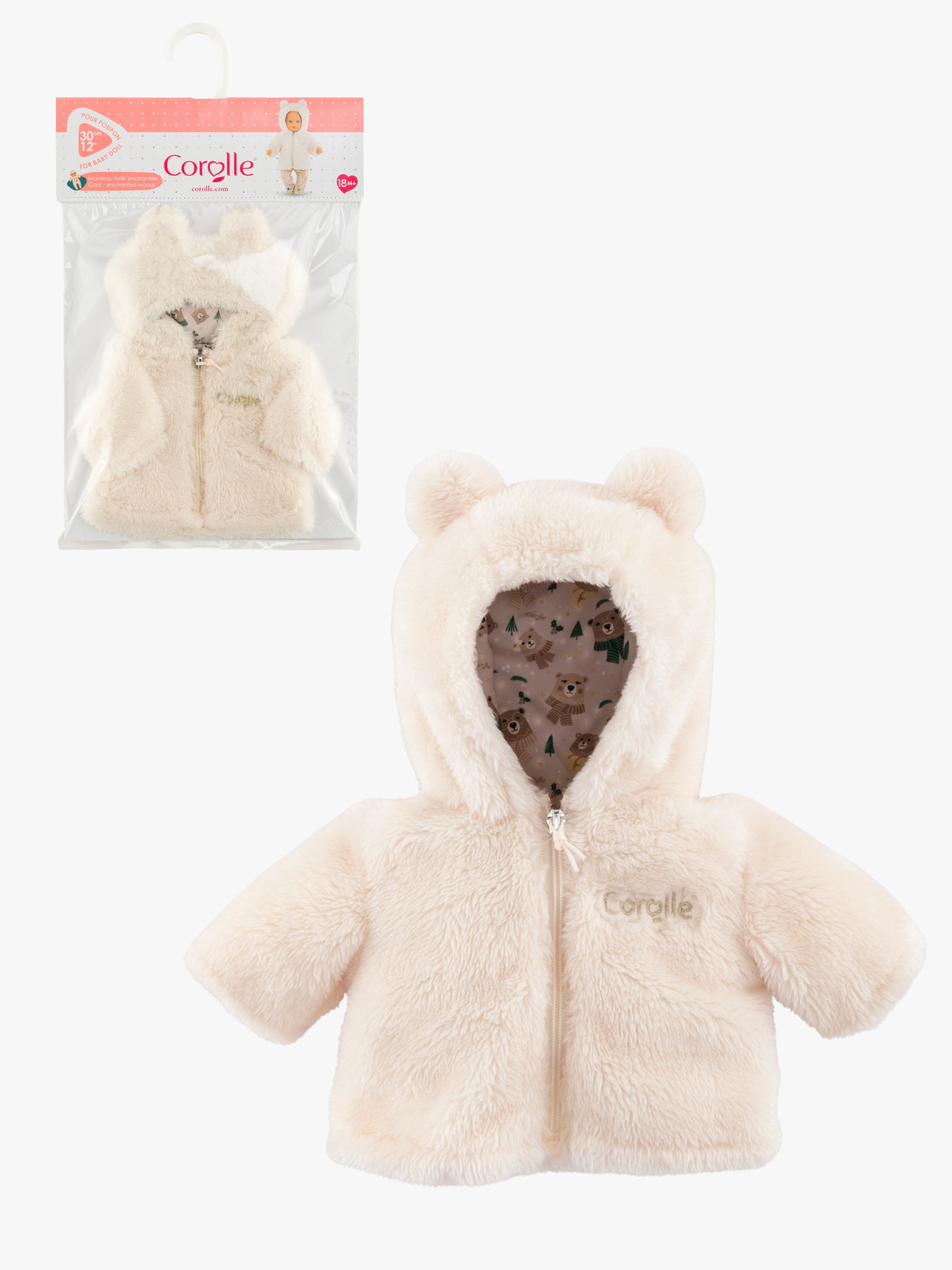 Puppenkleidung Jacke Teddy 30 cm