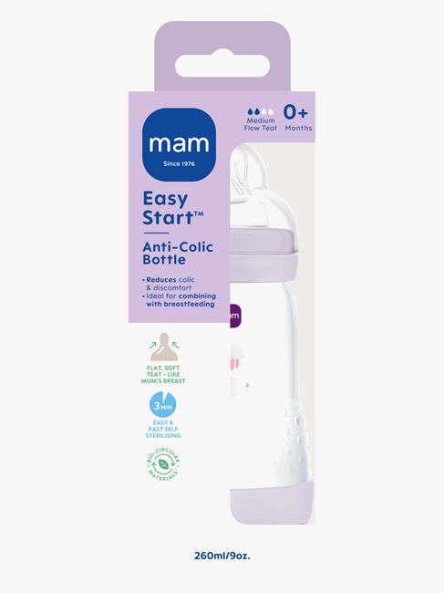 MAM Easy Start Babyflasche Anti-Kolik 260 ml, Rosa