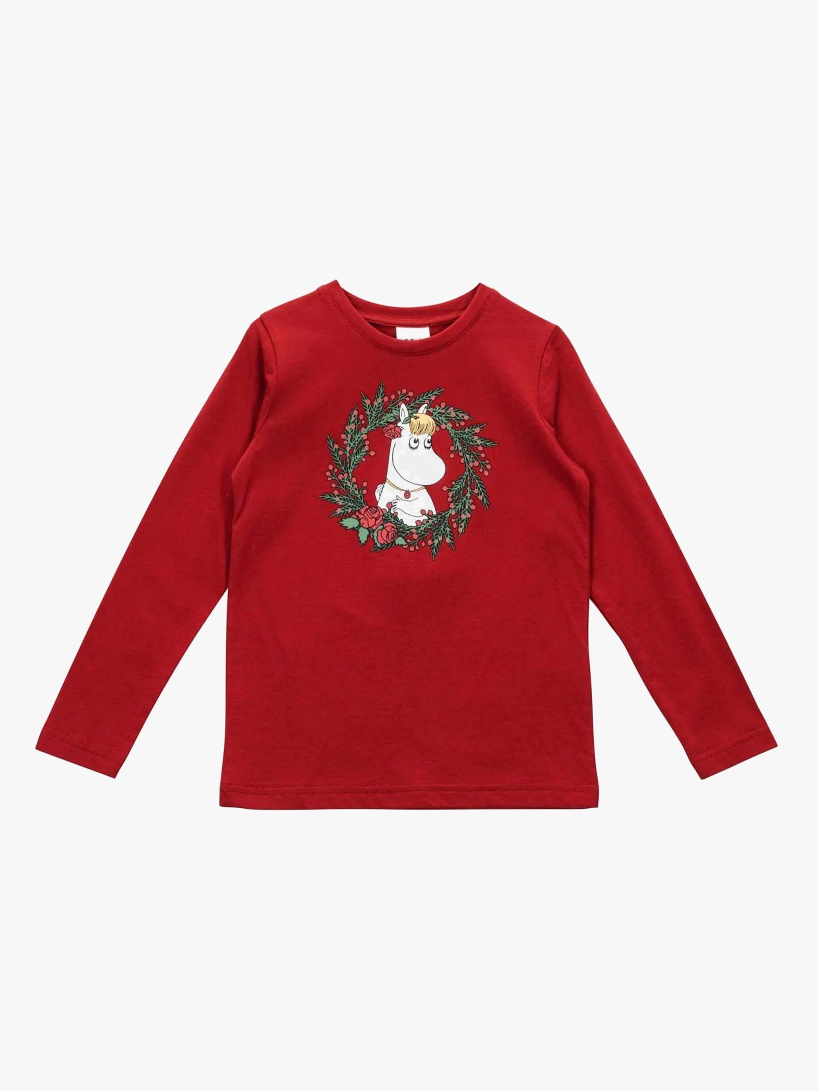 Moomin By Martinex Winterkranz Pullover, Rot, 122-128
