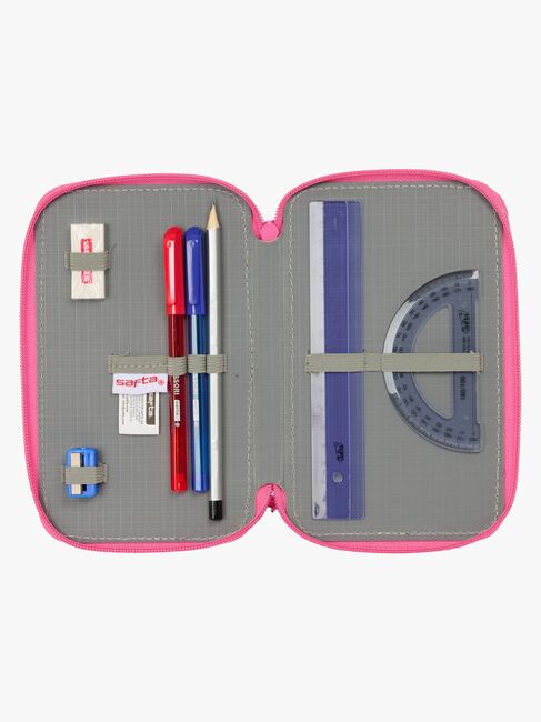 Disney Prinzessinnen Gefülltes Dreifach-Federmäppchen 37 Teile, Rosa