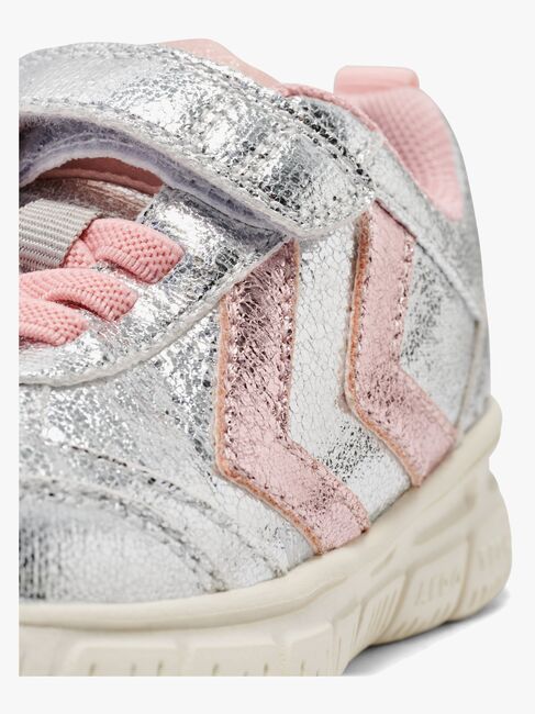 Hummel Crosslite Glitter Infant Sneaker, Silver