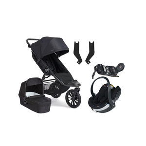 Baby Jogger City Elite 2 Kombikinderwagen inkl. BeSafe iZi Go Modular X2 & Basis, Opulent Black/Jet