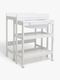 JLY Dream Wickeltisch m Ausziehbarer Badewanne, White