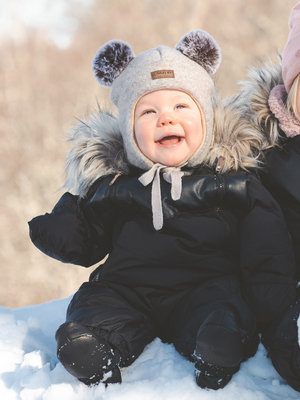 Lindberg Norrbotten Mütze Wolle, Beige