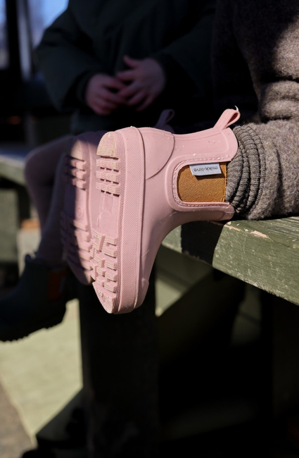 Mikk-Line Gefütterte Gummistiefel Wollmischung, Twilight Mauve