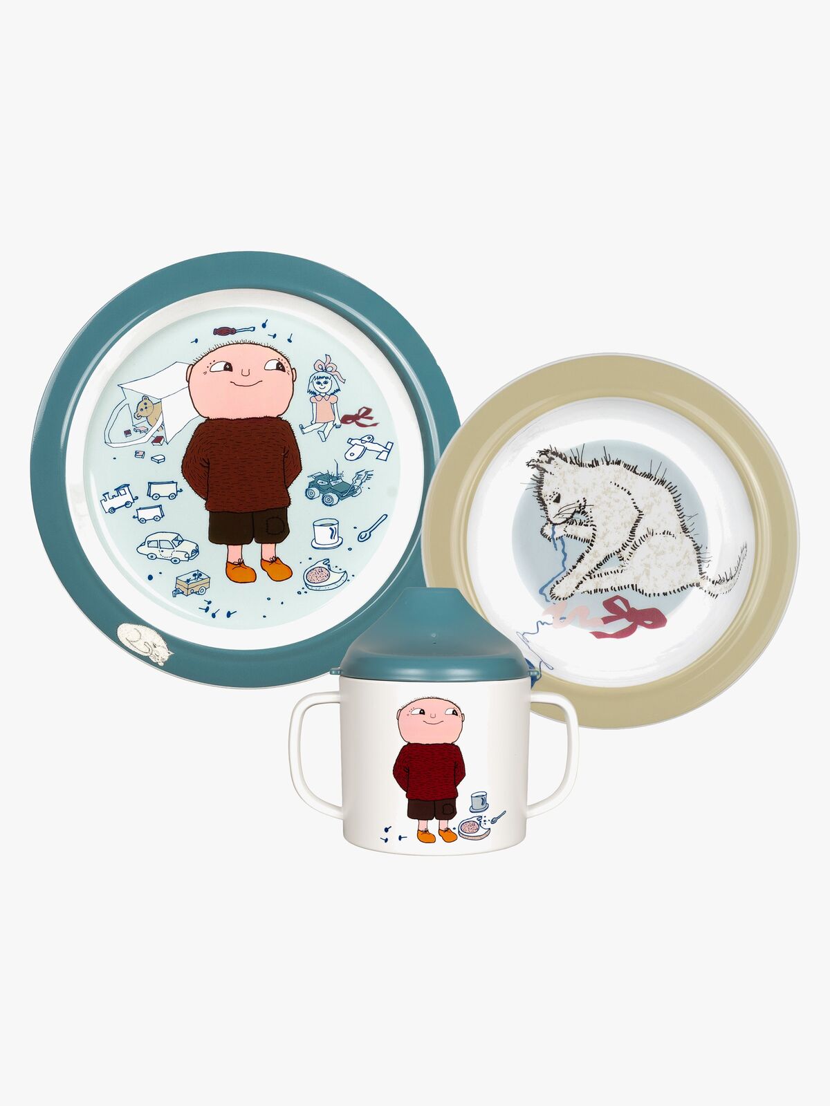 Willi Wiberg Kindergeschirr 3 Teile