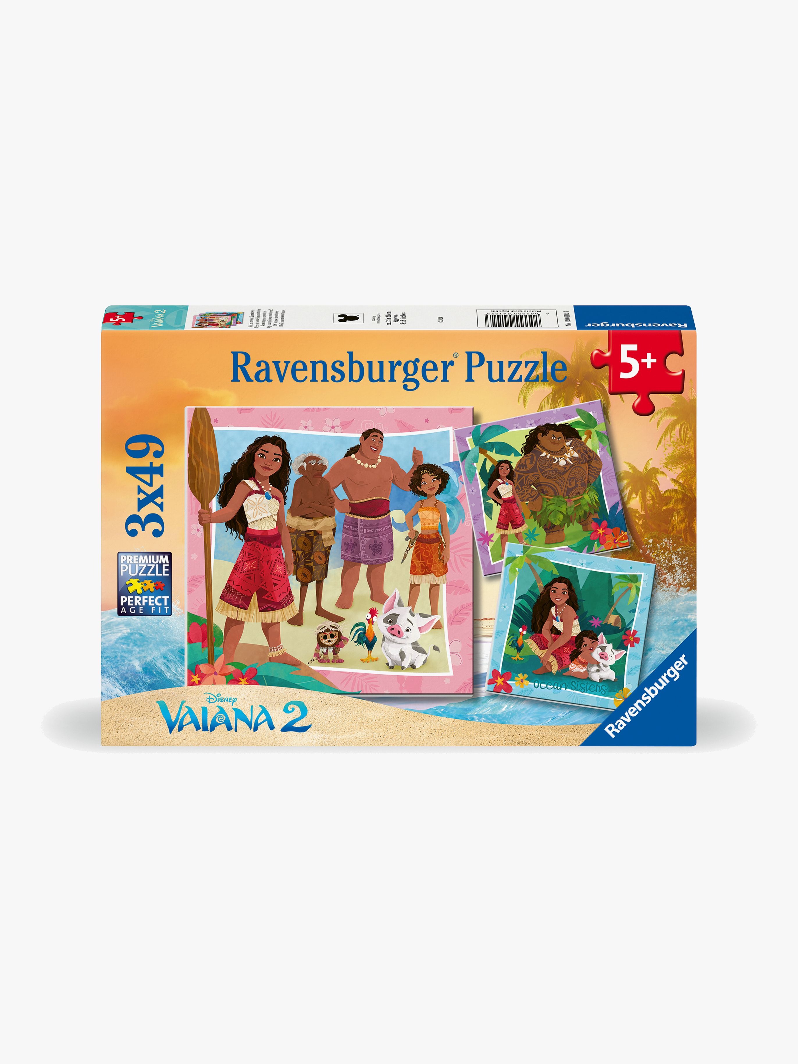 Ravensburger Disney Vaiana 2 Puzzles 3x49 Teile