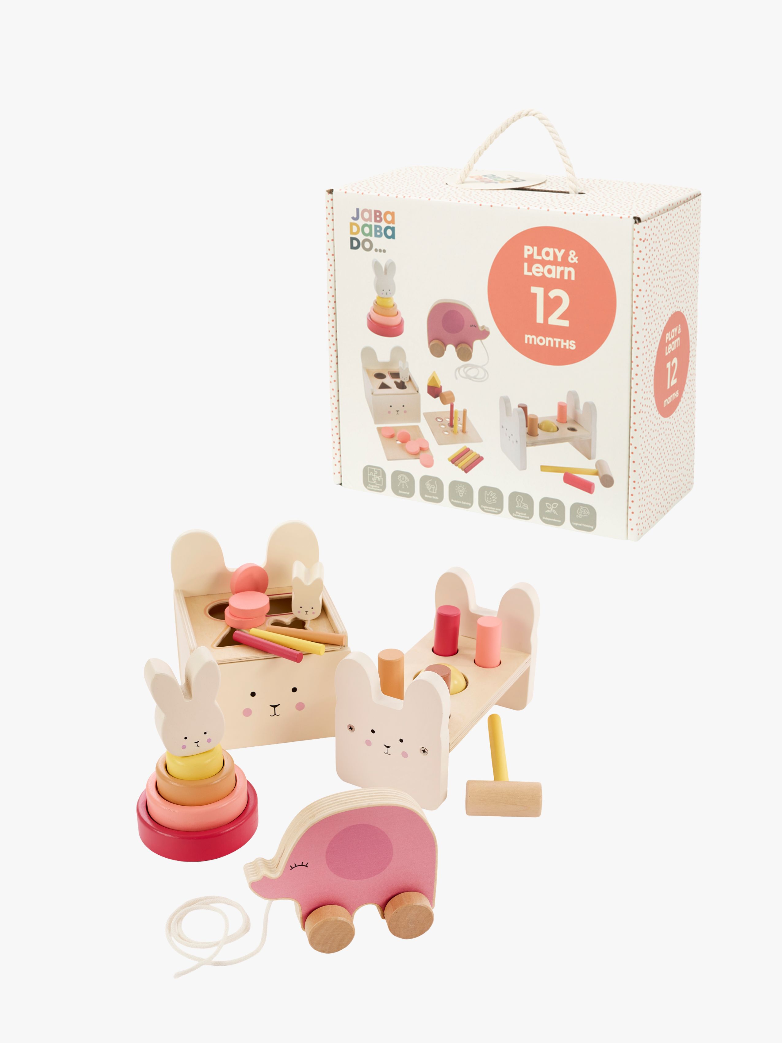 Jabadabado Bunny Spiel Und Lernbox, Rosa