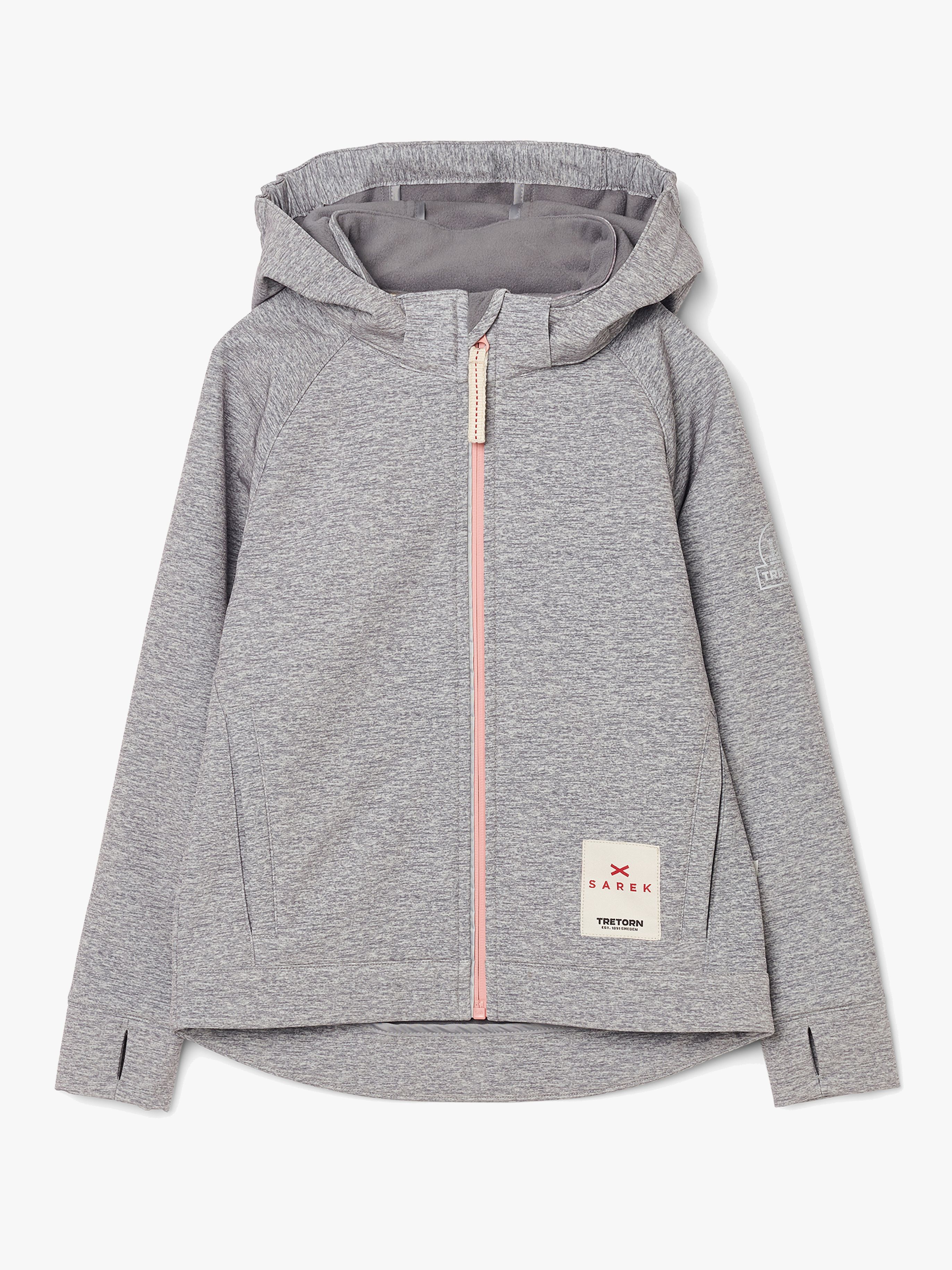 Tretorn Sarek Softshelljacke, Grey Melange, 98-104