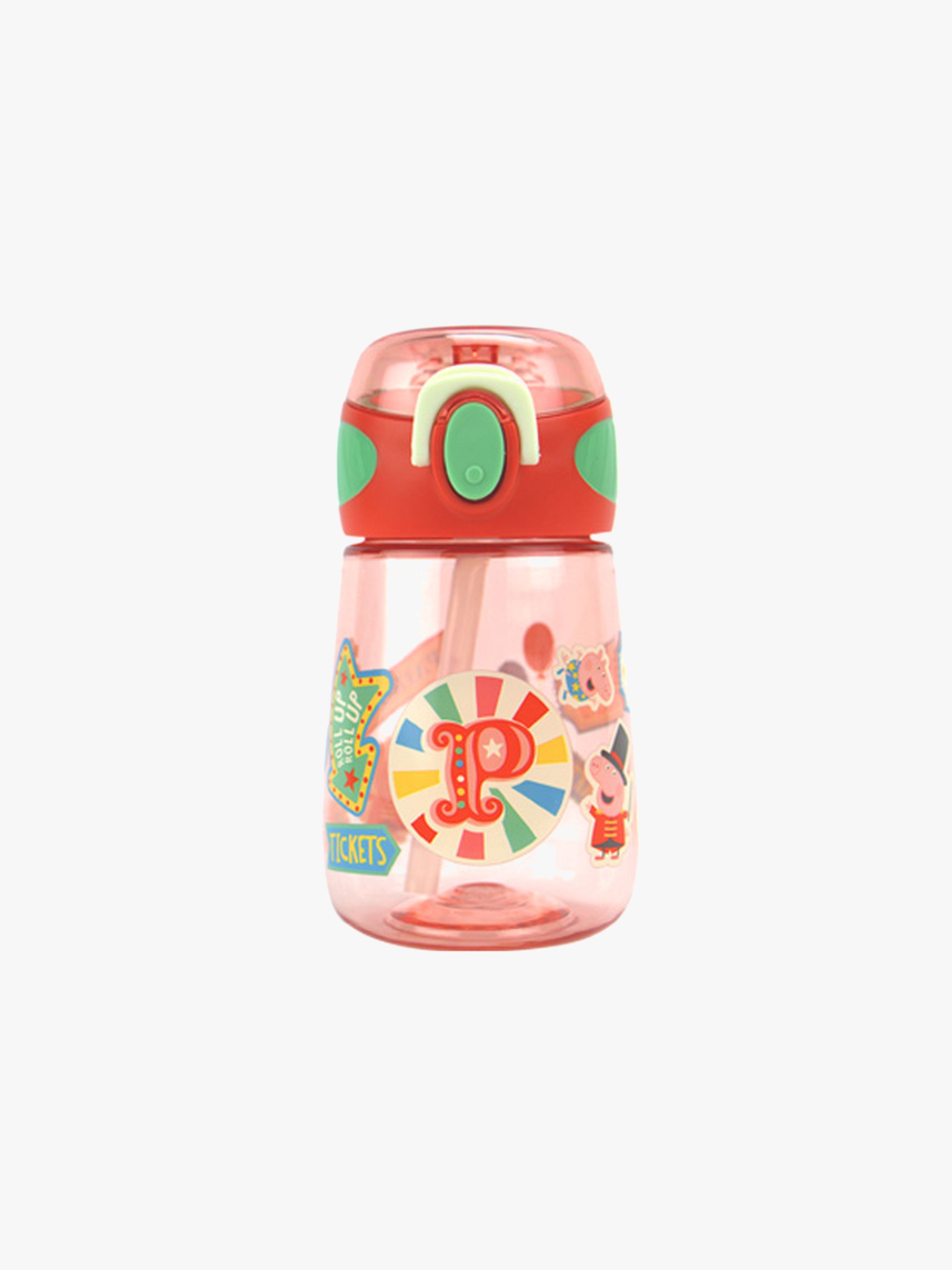 Nuby Peppa Pig 2-in-1 Trinkflasche 400 ml, Rot