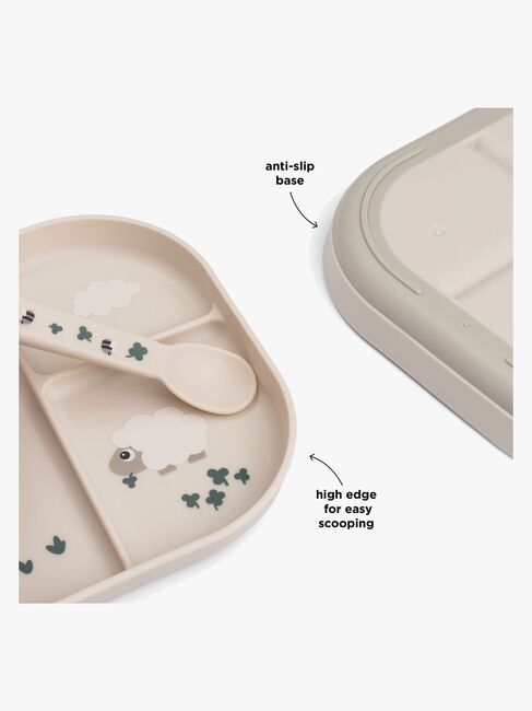 Done By Deer Tiny Farm Foodie Teller Unterteilt, Sand